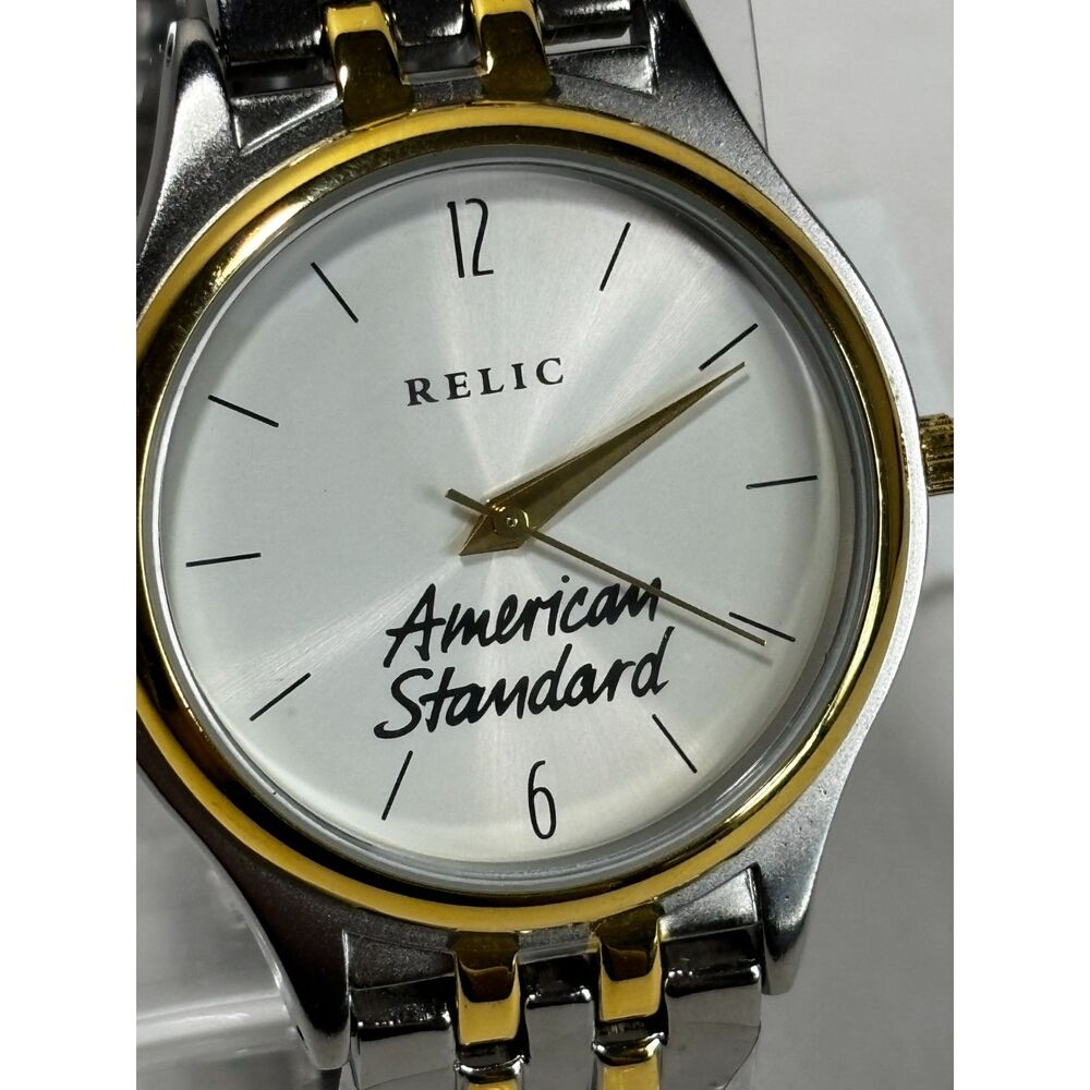 NWT Relic American Standard two-tone quartz men's watch